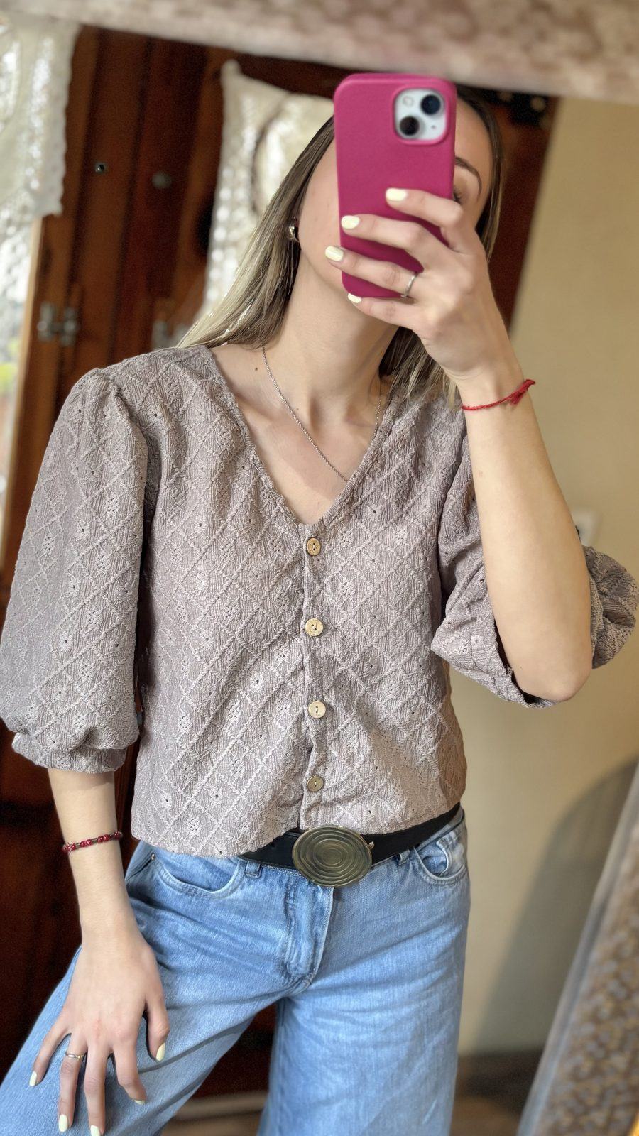 Remera Lola (Broderie de punto)